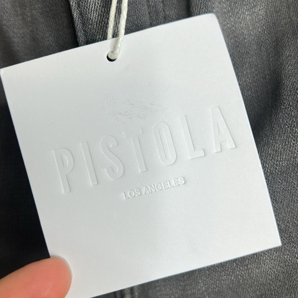 Pistola Skinny Light Distressed Gray Jean 28 New With Tags - Picture 4 of 9